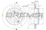 CD7431V Brzdový kotúč BREMSI