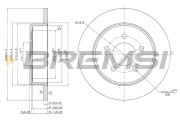 CD7492S Brzdový kotúč BREMSI