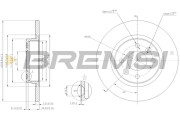 CD7502S Brzdový kotúč BREMSI