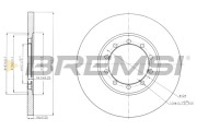 CD7537S Brzdový kotúč BREMSI