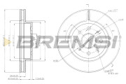 CD7542V Brzdový kotúč BREMSI