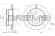 CD7543V Brzdový kotúč BREMSI