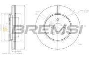 CD7544V Brzdový kotúč BREMSI