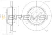 CD7550V Brzdový kotúč BREMSI