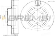 CD7594V Brzdový kotúč BREMSI