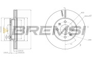 CD7603V Brzdový kotúč BREMSI