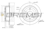CD7606S Brzdový kotúč BREMSI