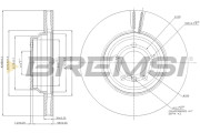 CD7634V Brzdový kotúč BREMSI