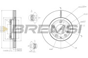 CD7657V Brzdový kotúč BREMSI