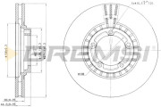 CD7658V Brzdový kotúč BREMSI