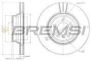 CD7701V Brzdový kotúč BREMSI