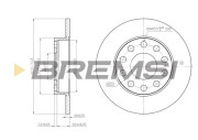 CD7709S Brzdový kotúč BREMSI
