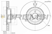 CD7748V Brzdový kotúč BREMSI