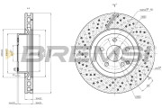 CD7769V Brzdový kotúč BREMSI