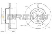 CD7783V Brzdový kotúč BREMSI