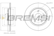 CD7808S Brzdový kotúč BREMSI