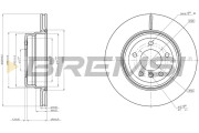 CD7812V Brzdový kotúč BREMSI