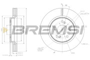 CD7820V Brzdový kotúč BREMSI