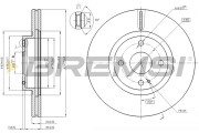 CD7839V Brzdový kotúč BREMSI