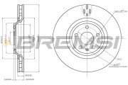 CD7847V Brzdový kotúč BREMSI