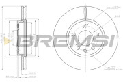 CD7870V Brzdový kotúč BREMSI