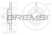 CD7896V Brzdový kotúč BREMSI