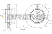 CD7907V Brzdový kotúč BREMSI