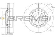 CD7934V Brzdový kotúč BREMSI