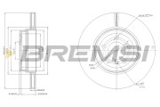 CD7936V Brzdový kotúč BREMSI