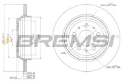 CD7964S Brzdový kotúč BREMSI