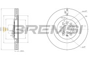 CD7985V Brzdový kotúč BREMSI