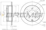 CD7986S Brzdový kotúč BREMSI