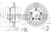 CD8012V Brzdový kotúč BREMSI