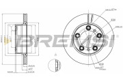 CD8023V Brzdový kotúč BREMSI