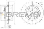 CD8066V Brzdový kotúč BREMSI