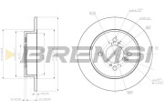 CD8071S Brzdový kotúč BREMSI