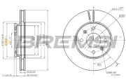 CD8089V Brzdový kotúč BREMSI