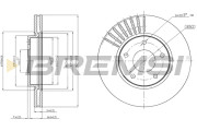 CD8100V Brzdový kotúč BREMSI