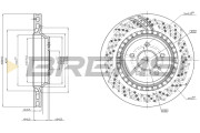 CD8177V Brzdový kotúč BREMSI