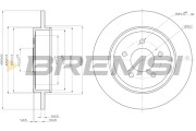 CD8207S Brzdový kotúč BREMSI