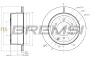 CD8212V Brzdový kotúč BREMSI