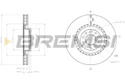 CD8289V Brzdový kotúč BREMSI