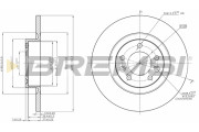CD8297S Brzdový kotúč BREMSI