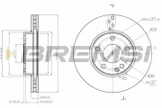 CD8334V Brzdový kotúč BREMSI