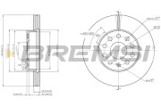 CD8400V Brzdový kotúč BREMSI