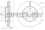 CD8401V Brzdový kotúč BREMSI