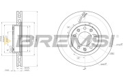 CD8405V Brzdový kotúč BREMSI