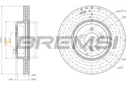 CD8479V Brzdový kotúč BREMSI