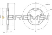 CD8484S Brzdový kotúč BREMSI