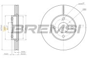 CD8548V Brzdový kotúč BREMSI